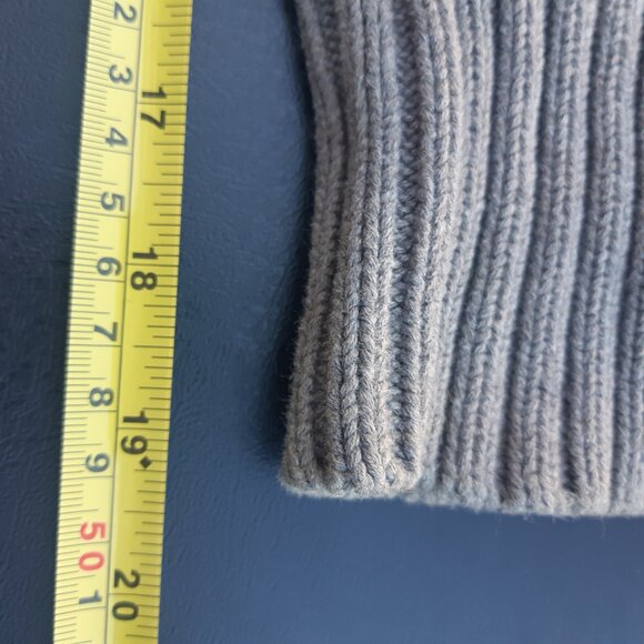 Polo Ralph Lauren SZ M Gray 100% Cotton 2 Button Shawl Collar Men's Sweater - Picture 10 of 14